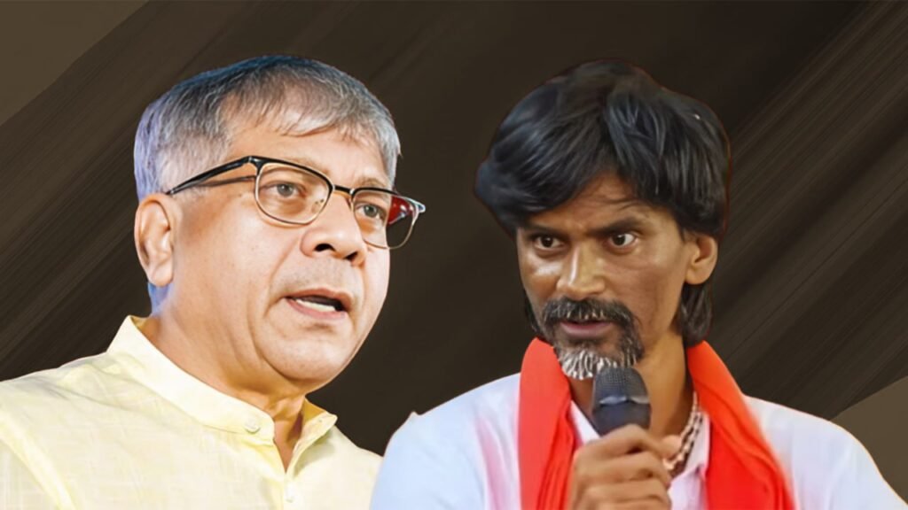 manoj jarange, prakash ambedkar,